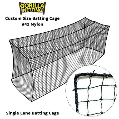 JFN #18 3/4 Mesh Nylon High Impact Golf Net, Custom Size – Just For Nets